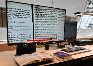 Bildschirmlesegerät mit Vorlesefunktion